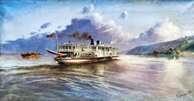 «Пароплав». 1887. Полотно, олія